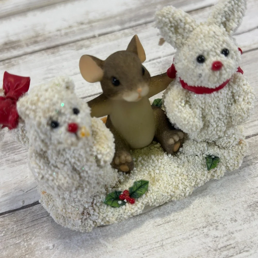 Charming Tails Figurine ~ Frosty Friends ~ 98/260 Fitz and Floyd